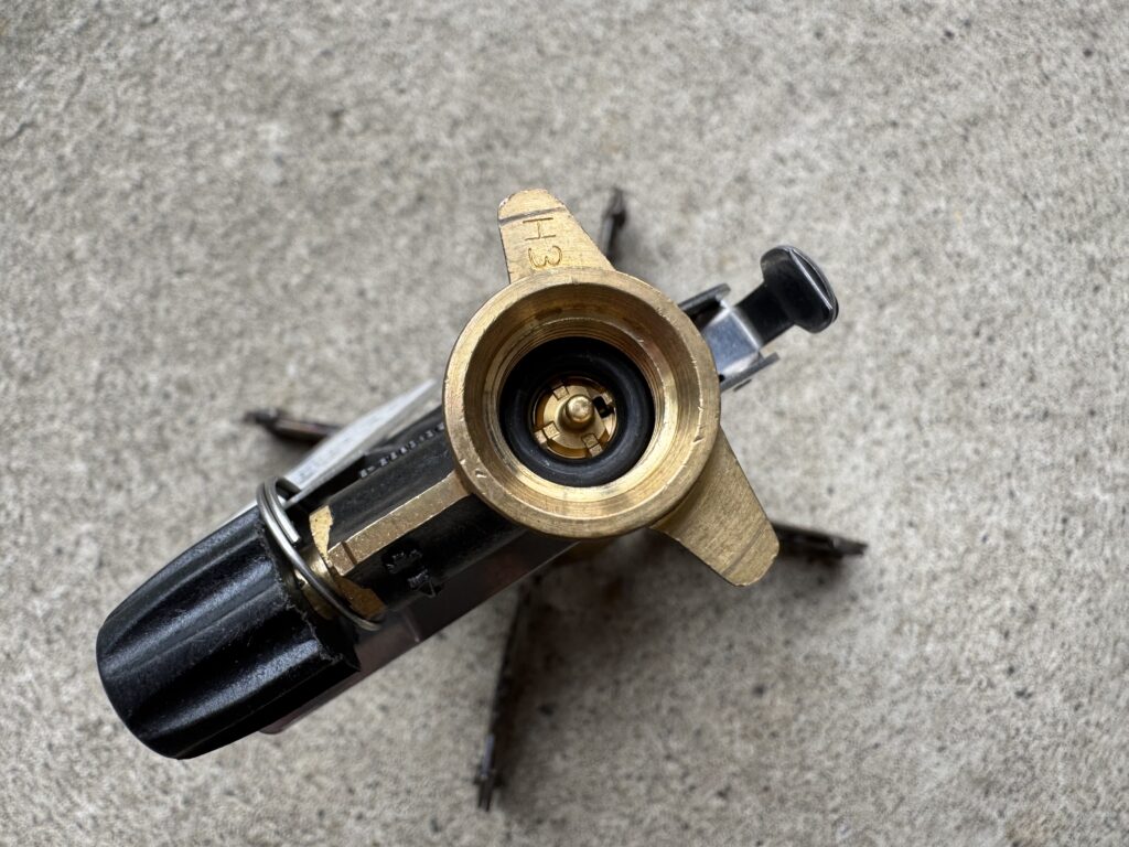 ガス器具の接続部のOリング