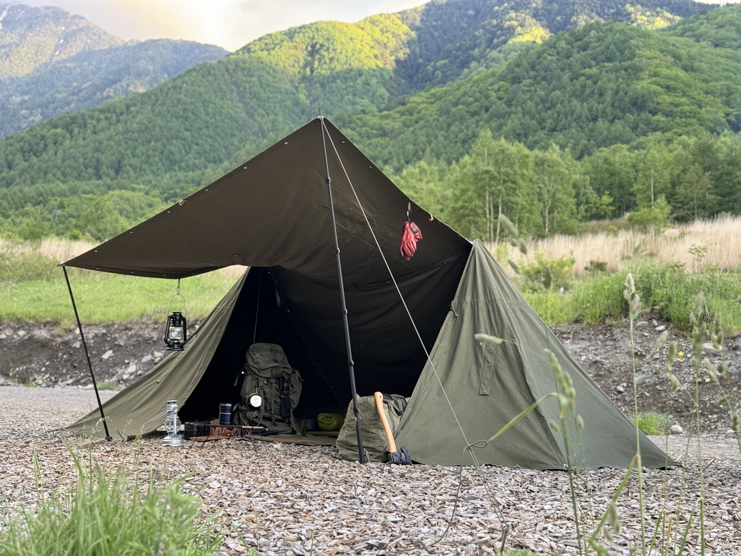 FIELDOOR カーボン タープポール テントポール 伸縮式 4本セット