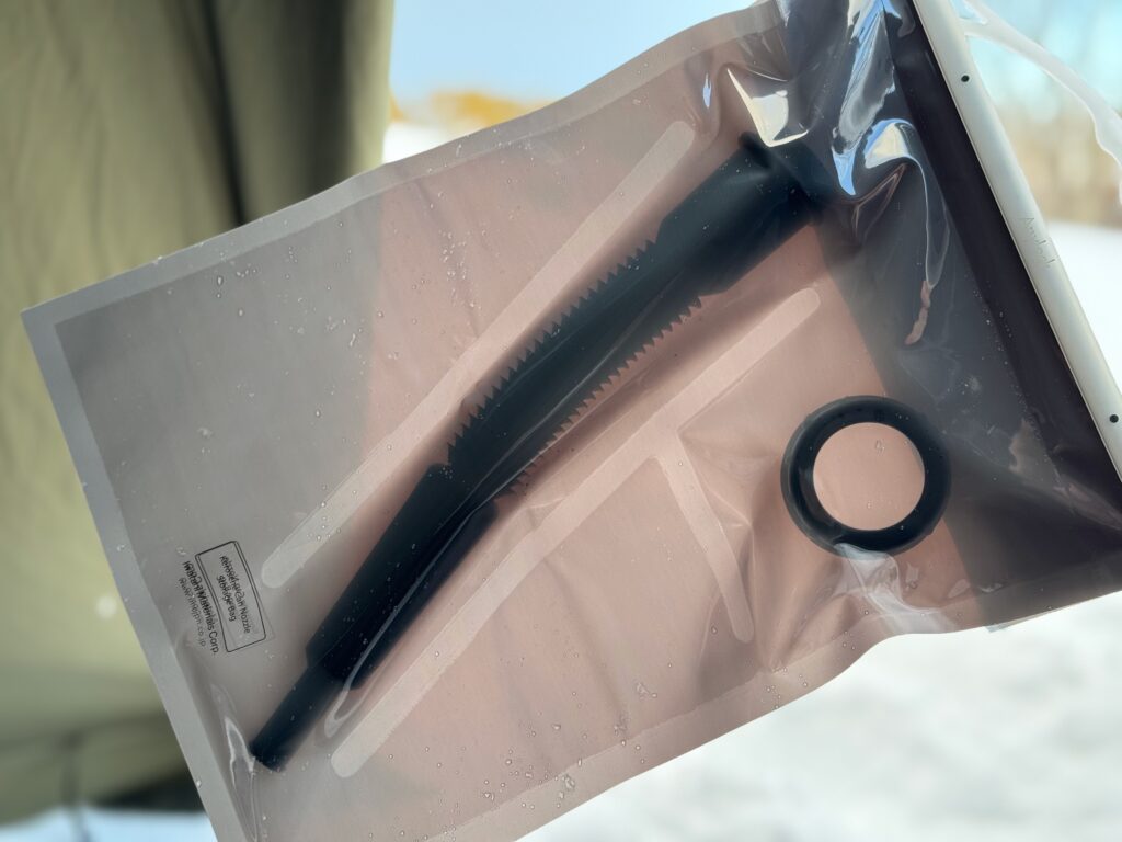 灯油や臭いが漏れない収納袋