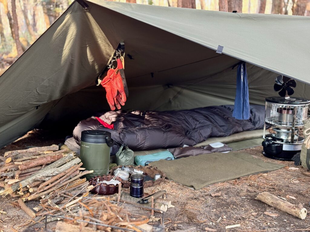 無骨なサイトにもマッチするブランケット