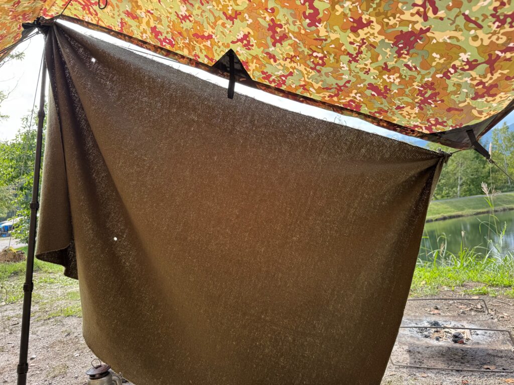 火の粉による穴が少ないブランケット