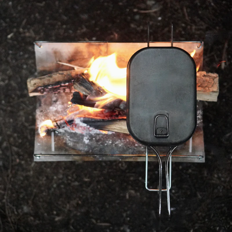 長方形のメッシュ火床